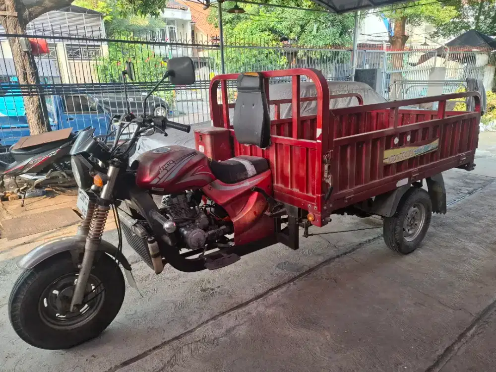 Pajak 8/2027 km13rb, gajah APP KTM 200 cc motor roda3 VIAR 2020 roda 3