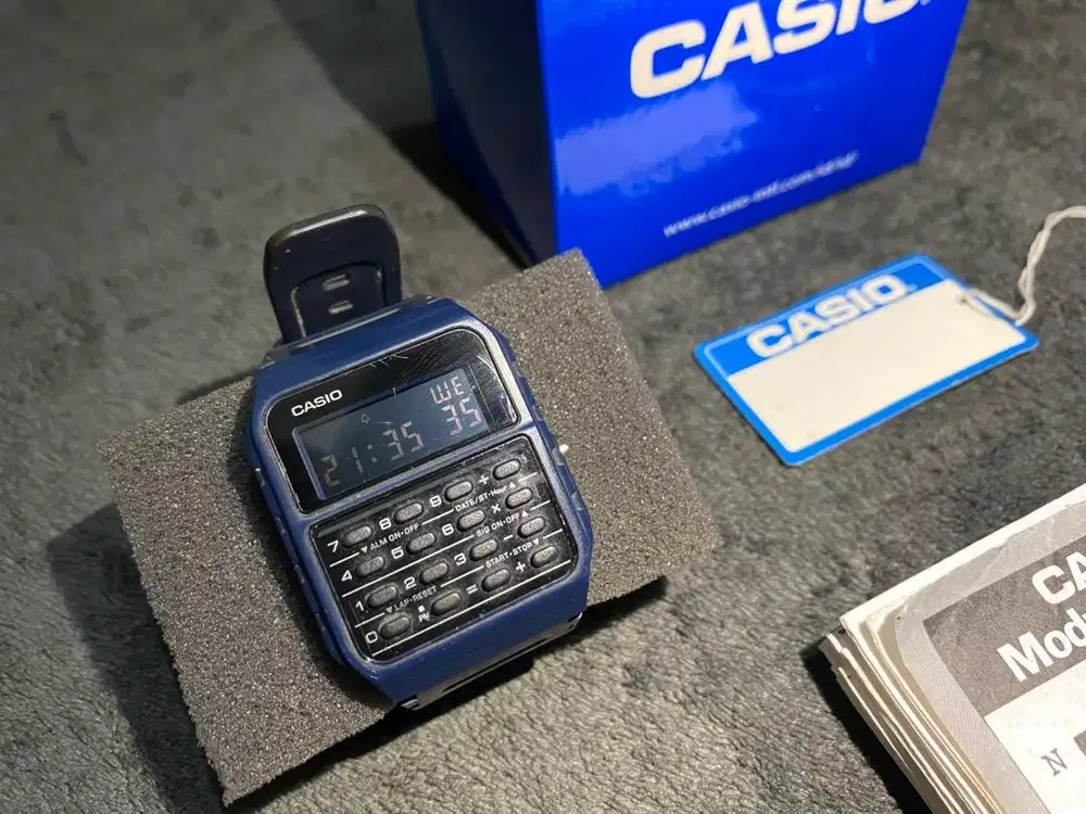 JAM TANGAN CASIO CALCULATOR WATCH CA-53WF ORI SECOND
