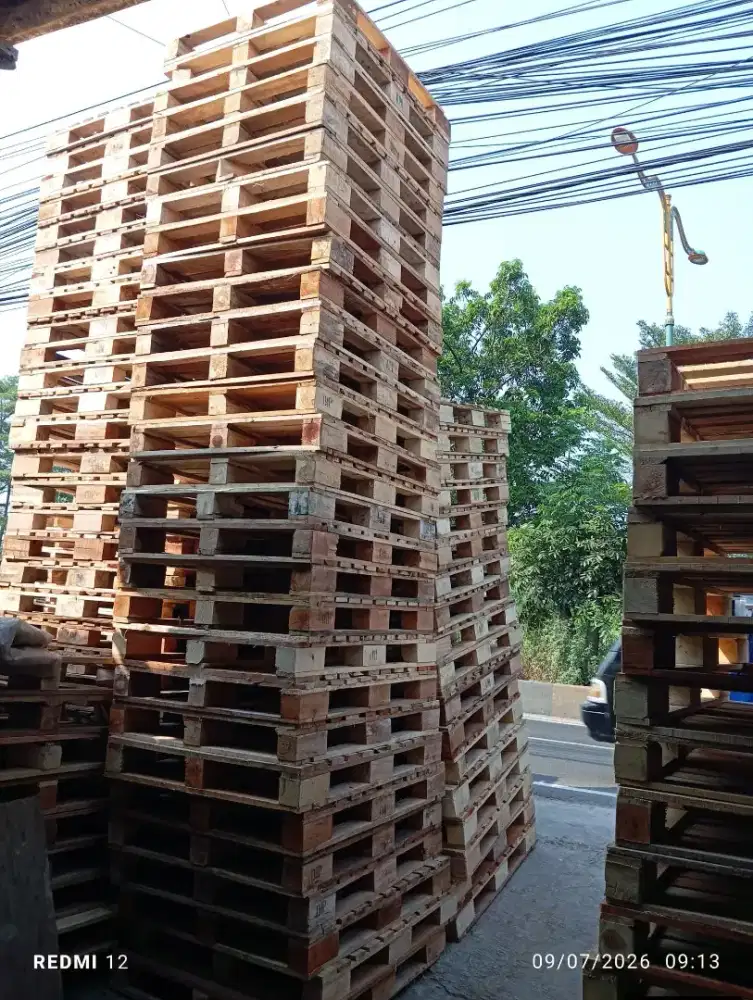 Palet kayu second 1 kali pakai