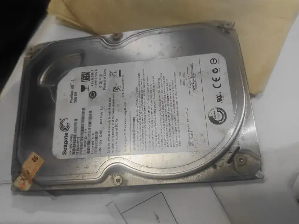 hdd 3.5 sata 500 gb bekas