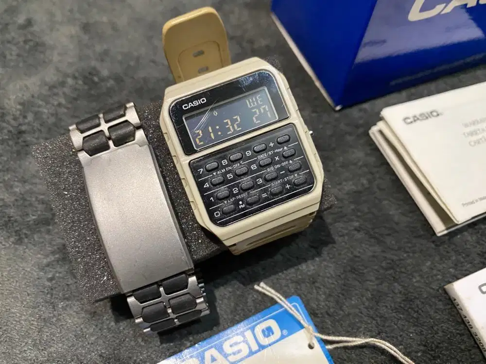 JAM TANGAN CASIO CALCULATOR WATCH CA-53WF ORI SECOND