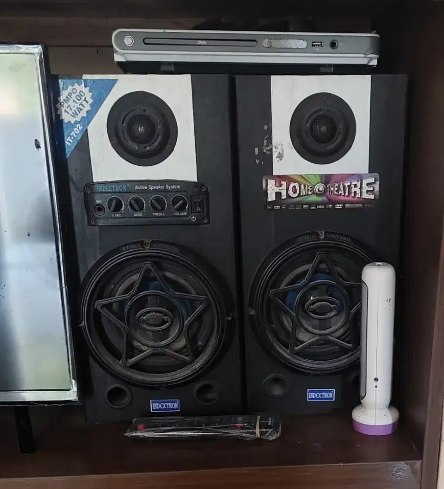 Speaker aktif plus DVD player