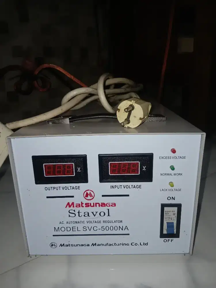 Stavol stabilizer magsunaga svc5000na  5000 watt sepeti baru
