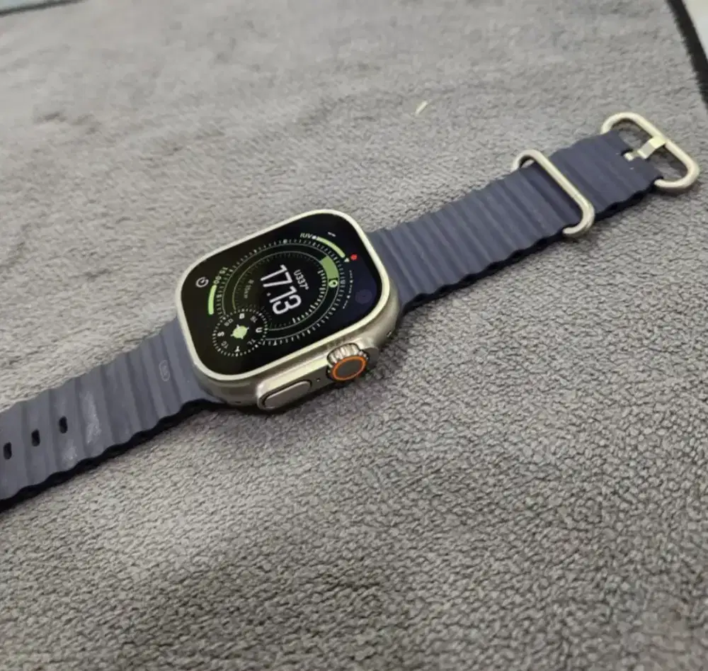 Apple Watch Ultra Gen 2 49mm Titanium Navy BH 100 Ex Resmi iBox MULUSS