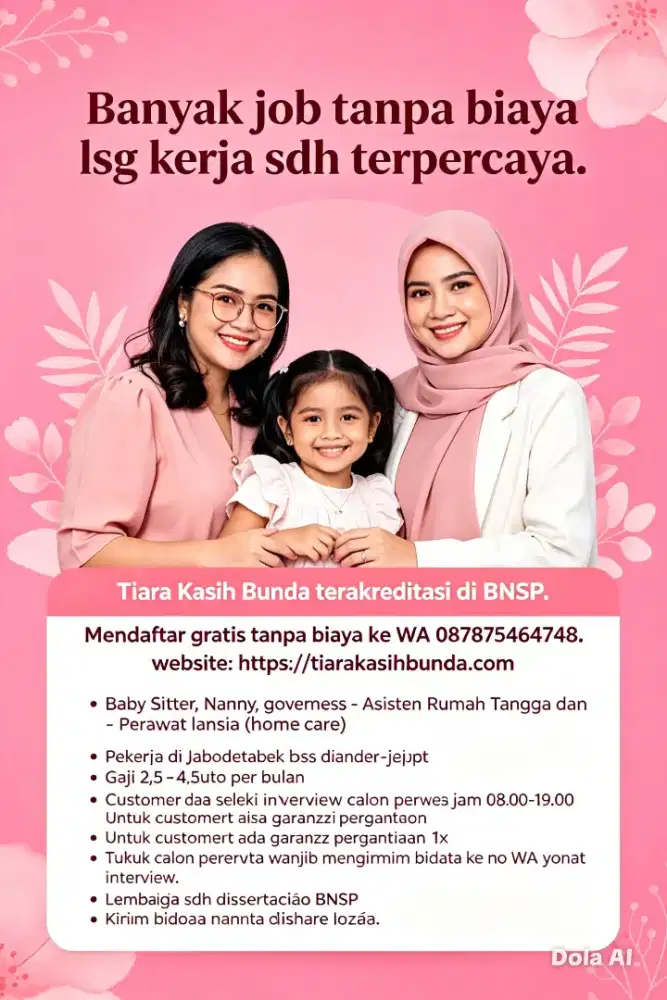 Banyak Job: Baby Sitter ART & Perawat Lansia Terpercaya -Terakreditasi