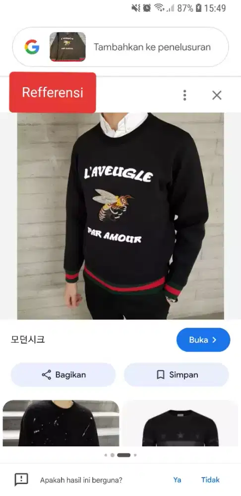 crewneck/sweater gucci L' AVEUGLE
