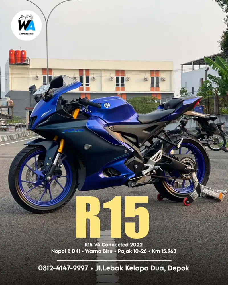 DP 500 RIBU Yamaha New R15 V4 Connected Tahun 2022 Cash/Kredit