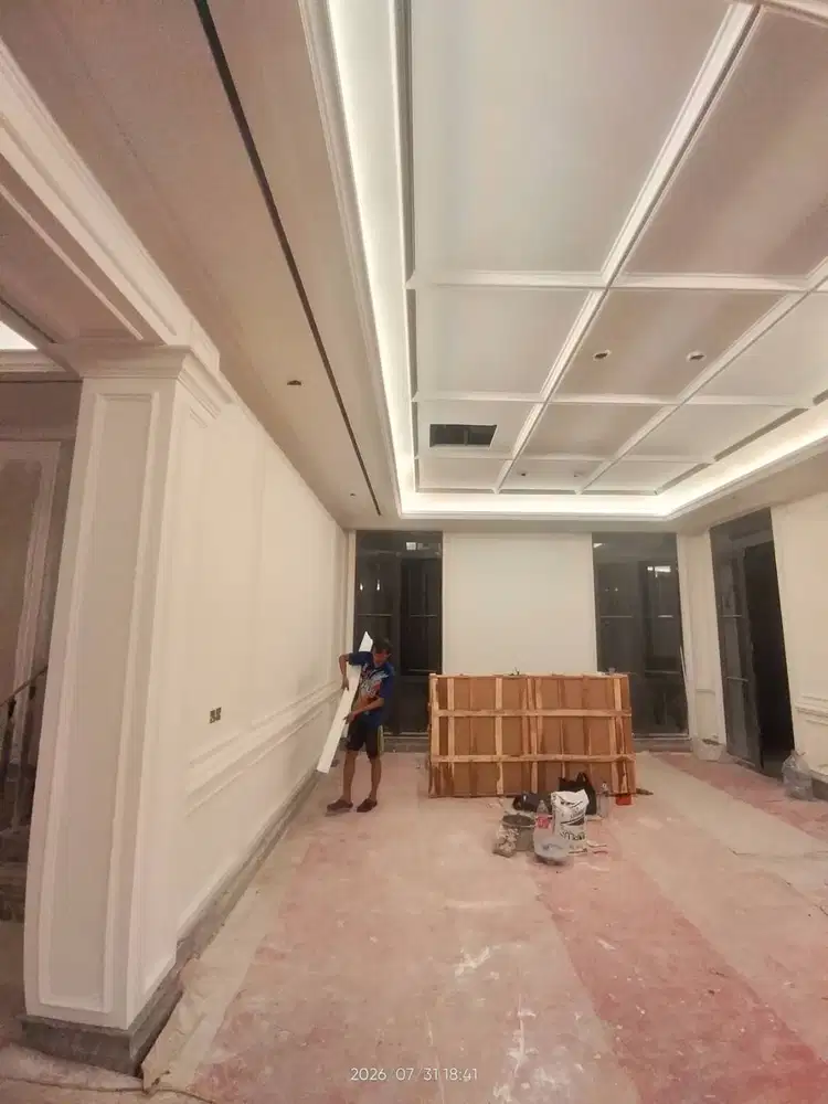 Furniture kantor buat ruangan dari partisi gypsum murah garansi