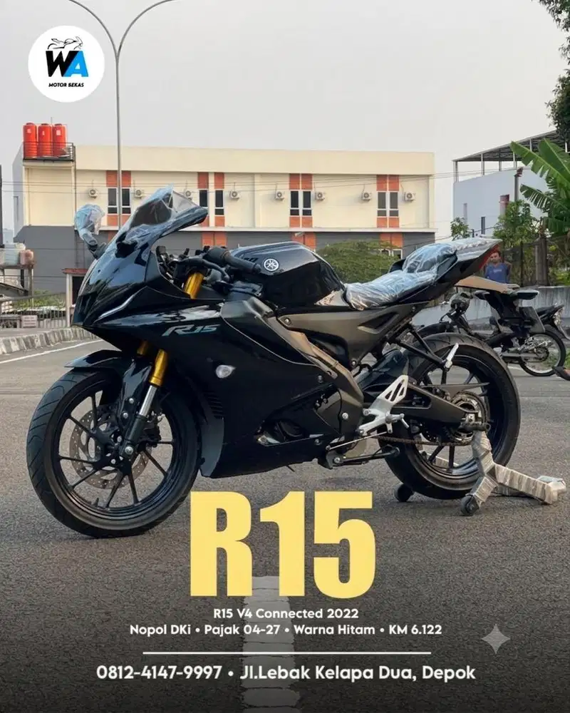 DP 500 RIBU Yamaha R15 V4 Connected Tahun 2022 Cash/Kredit