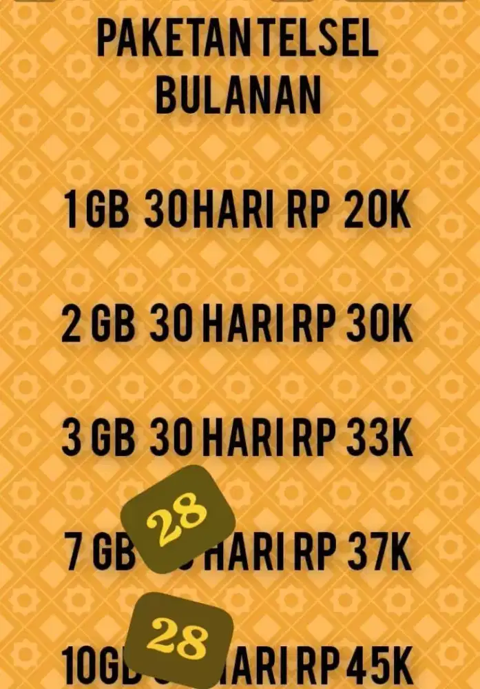 PAKETAN MURAH TELKOMSEL MASA AKTIF SATU BULAN SIMPATI DAN AS.
