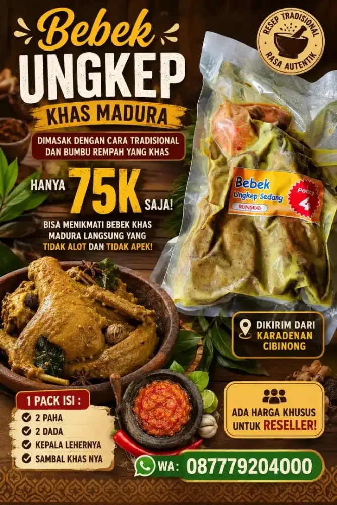 Bebek ungkep Madura