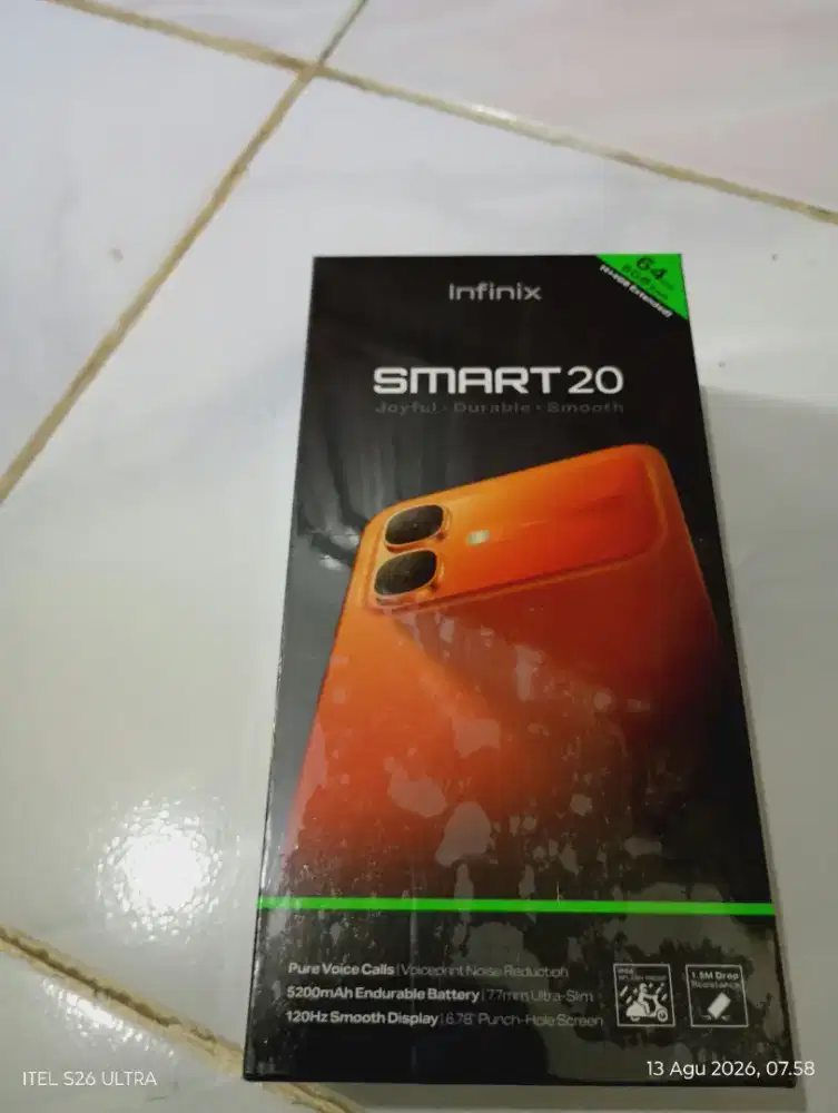 Jual handphone Infinix smart 20 ram 4gb+4gb Rom 64gb baru Masih segel