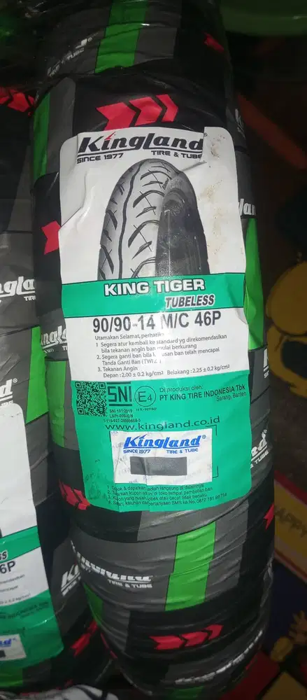 Ban Tubeless baru Kingsland (King Tiger) 90/90 ring 14