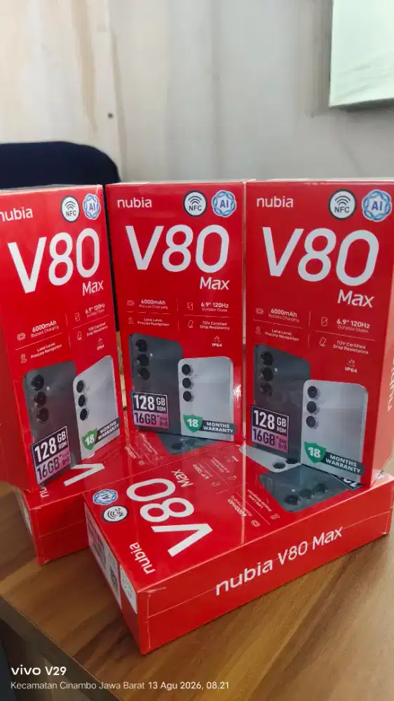 Nubia V80 Max 8+8/128gb NFC BARU PROMO HARGA GUDANG
