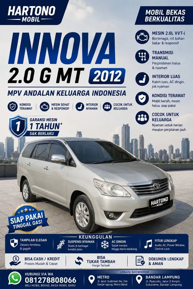 INNOVA 2.0 G MT 2012