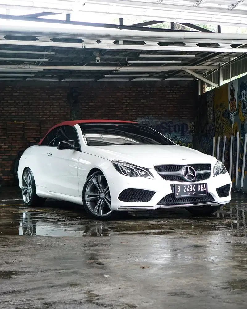 Mercedes Benz E200 AMG Cabrio 2013 putih mercy carbio e200 2012/2014