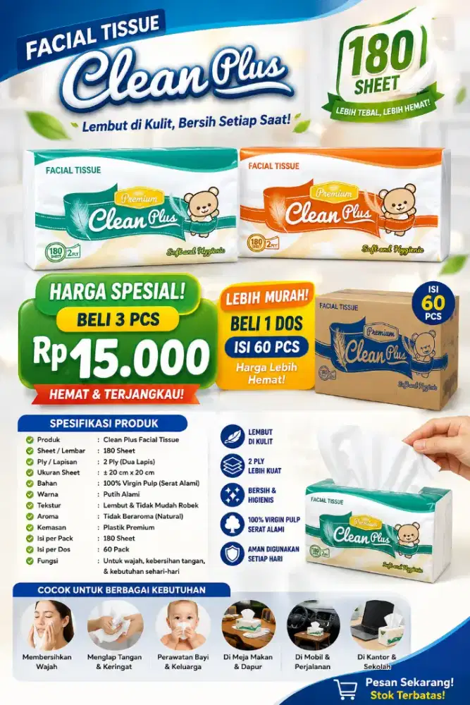TISU MURAH 180 SHEET