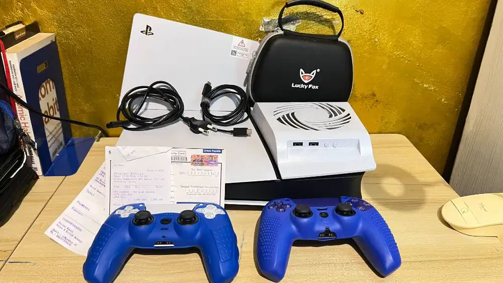 PS5 SLIM DIGITAL 825GB | 2 DUALSENSE | 17 GAME | GARANSI2027 | +BONUS