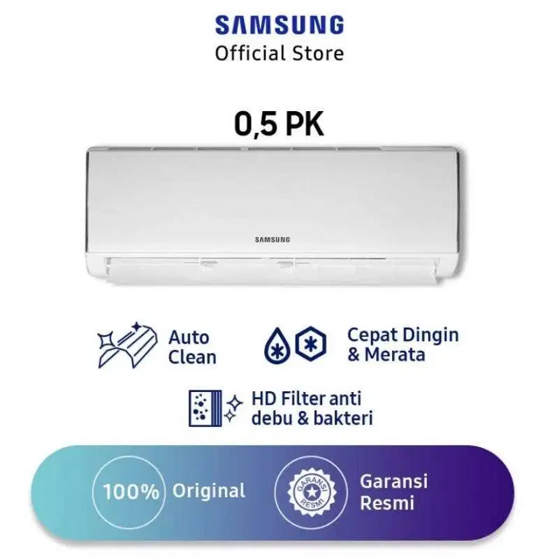 Samsung AC 1/2 PK AR05BGHQBSINSE – BARU, BELUM PERNAH DIPAKAI