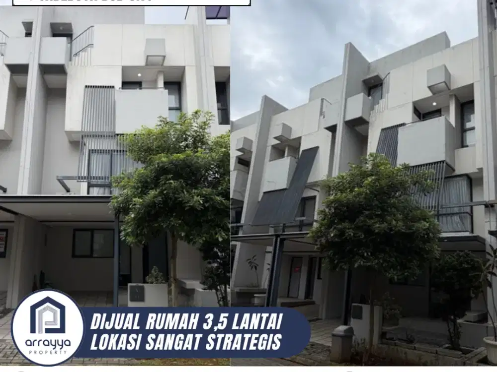 DIJUAL RUMAH CANTIK 3.5 LANTAI FULL FURNISH SIAP HUNI DI TABEBUYA BSD CITY (ENB275)