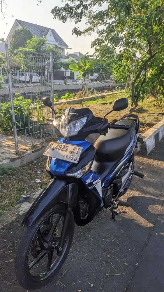 Supra x 125cc 2013 Biru CW Mesin Topp