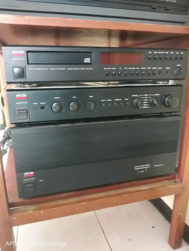 P/Power Adcom 555ll +CD GCD-575 USA Full Original Istimewa