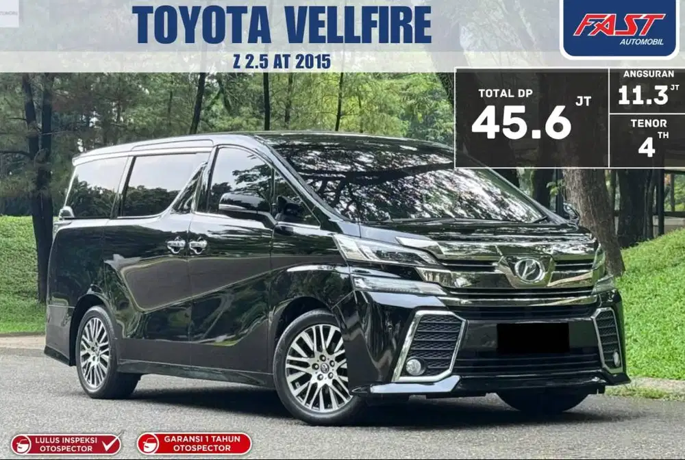 GOOD CONDITION PAJAK PANJANG TOYOTA VELLFIRE Z 2015 SUNROOF