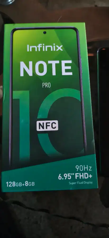DIJUAL HP INFINIX NOTE 10 PRO 8/128 FULL SET SECOND