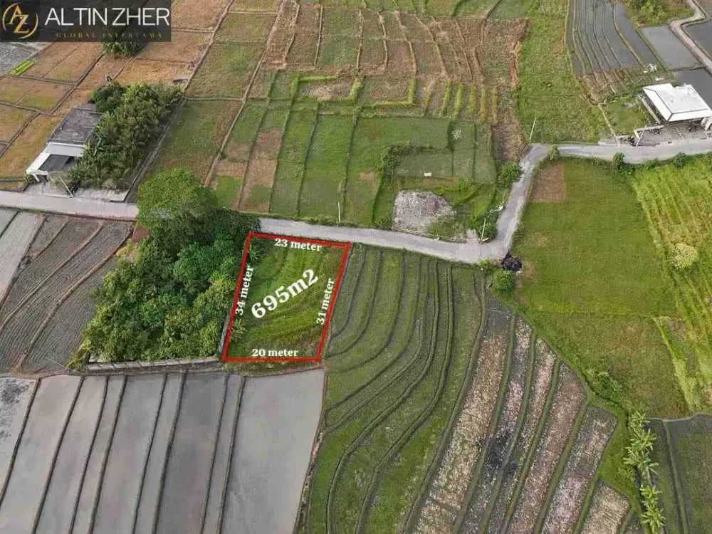 TANAH PREMIUM VIEW SAWAH PANTAI NYANYI