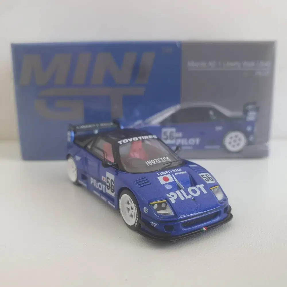 Mini GT 1047 Mazda AZ-1 Liberty Walk LB40 1/64 (Pilot, Blue, Biru)