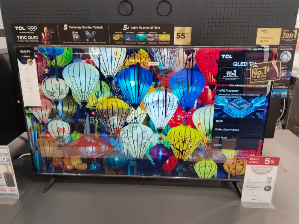 TCL QLED GOOGLE TV 4K 55INCH