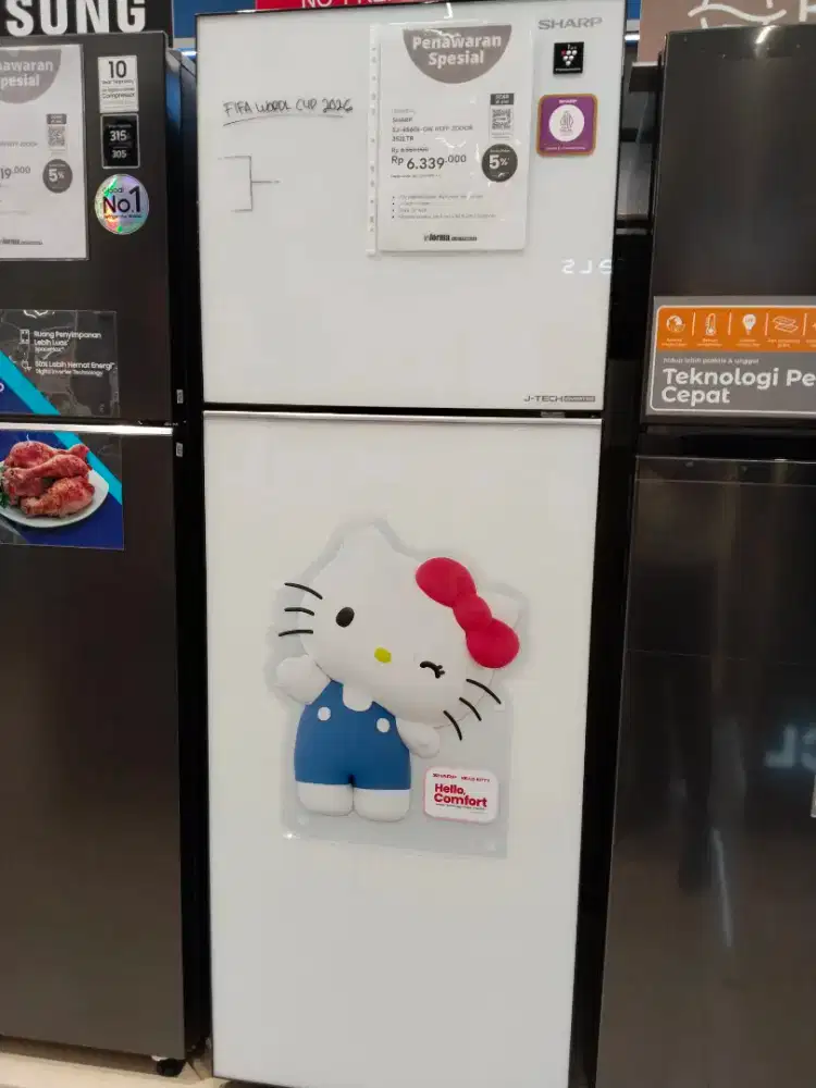 KULKAS SHARP 2PINTU KAPASITAS 352LTR