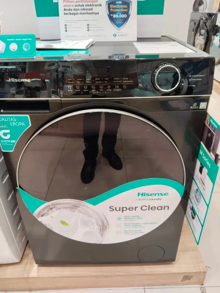 MESIN CUCI HISENSE FRONT LOAD 10,5KG