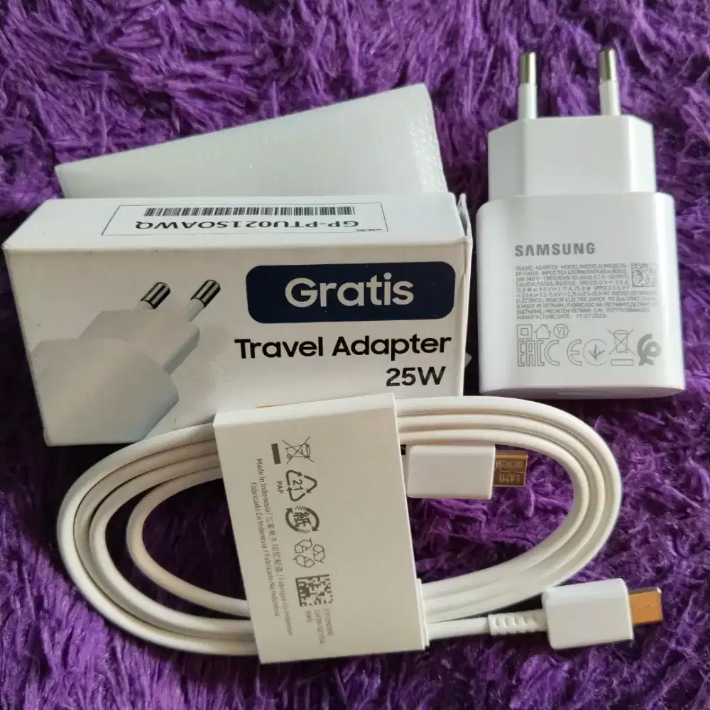 CHARGER ORIGINAL SAMSUNG 25 WATT NEW/BARU