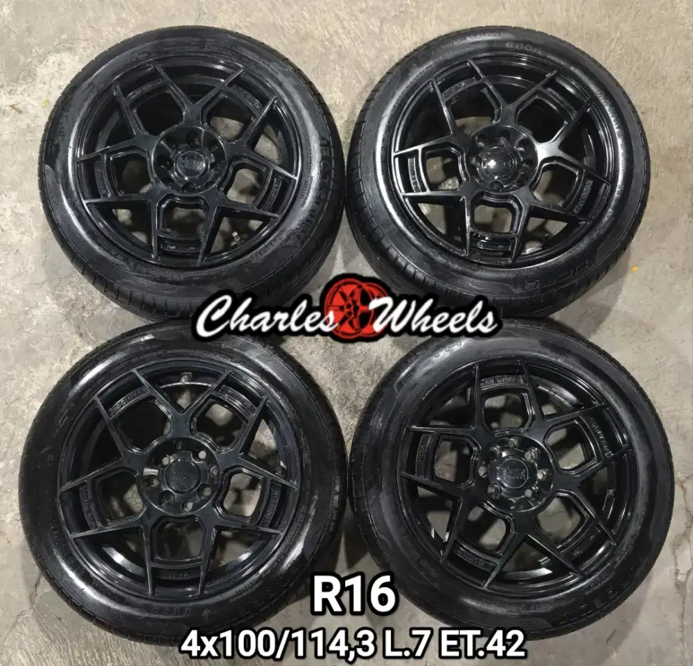 Jual velg hsr r16 4x100 4x114,3 avanza livina xenia jazz sigra dll