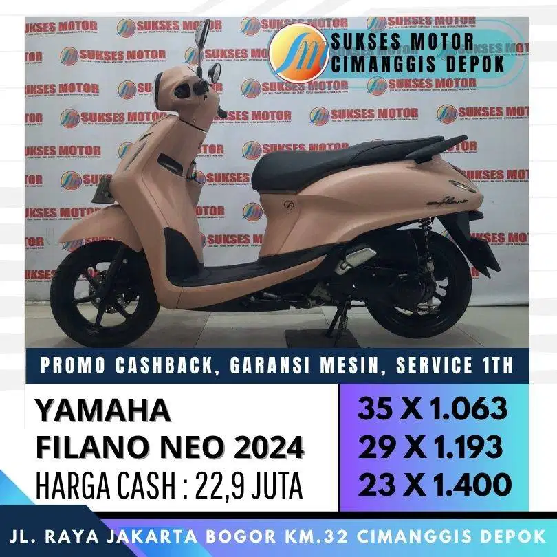 YAMAHA FILANO NEO 2024 CASH KREDIT PROMO KEMERDEKAAN CASHBACK 300