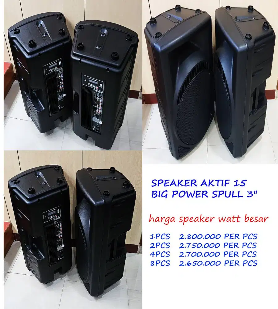 speaker aktif 15 inch cocok buat karaoke / senam