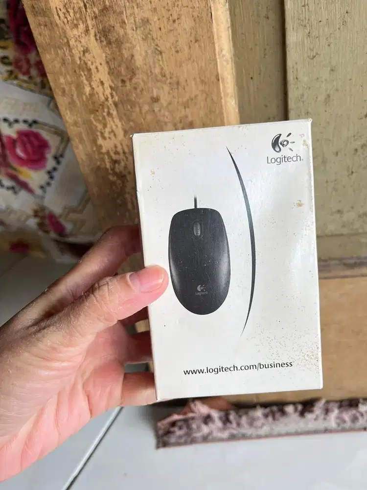 Logitech Optical Mouse Black Wired PC Laptop