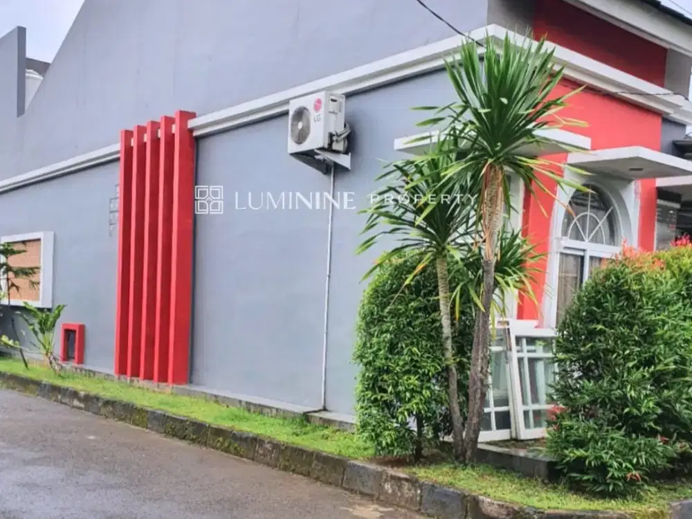 rumah hoek di pamulang siap huni tanah luas harga affordable