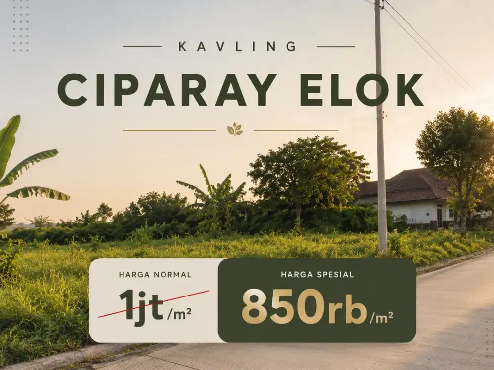 Jual Tanah Kavling Ciparay Bandung, SHM, Siap Bangun