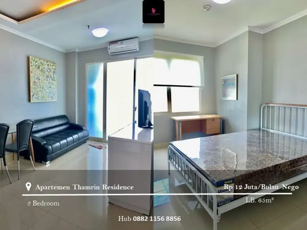 Disewakan Apartement Thamrin Residence Furnished 2BR Low Floor