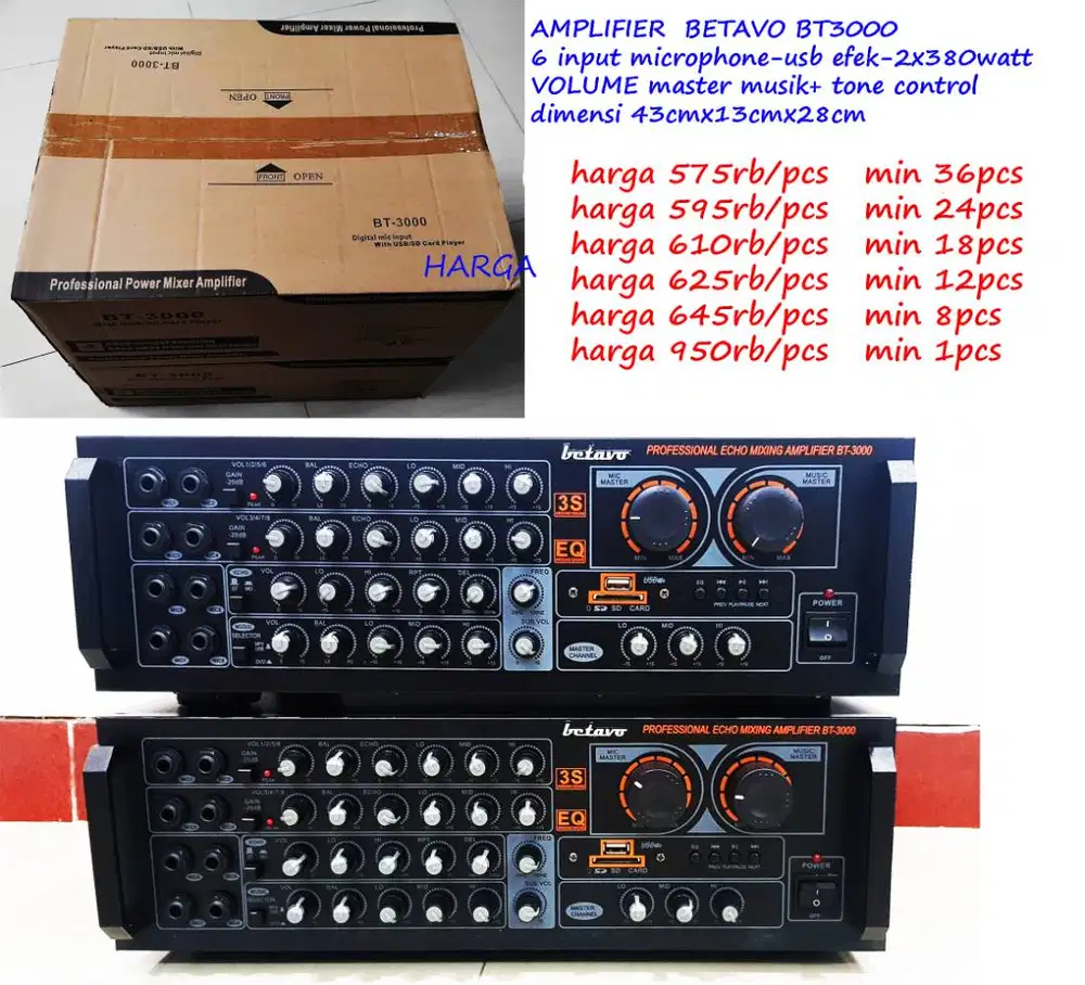 amplifier kualitas bagus obral 610,000