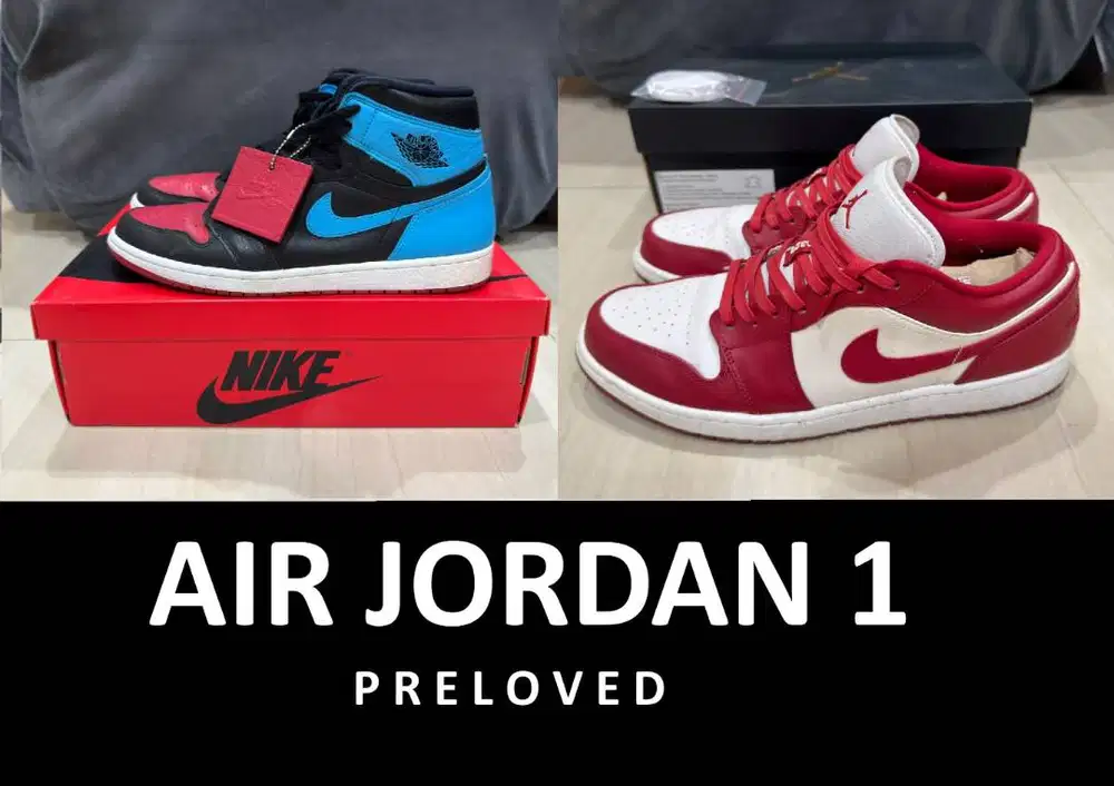 Sneakers Air Jordan 1 High & Low (Original / Preloved / Preowned)