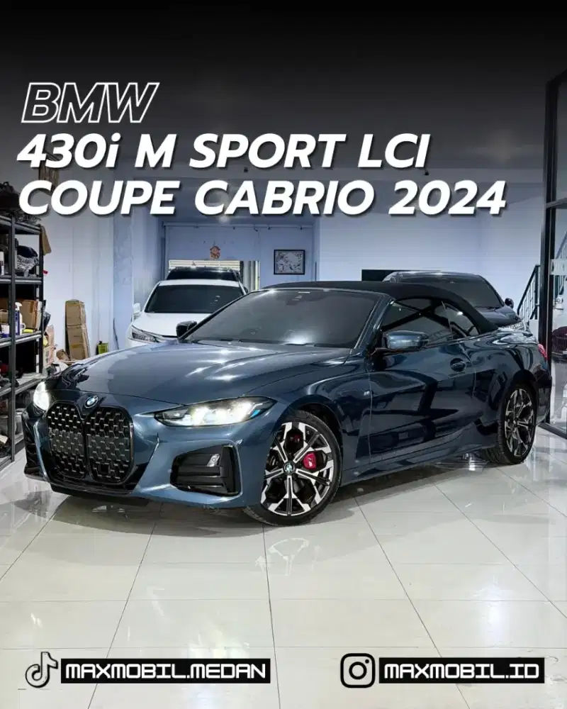 [ODO 3RB‼️] BMW 430i MSPORT CABRIOLET 2024 pemakaian 2025 CABRIO COUPE