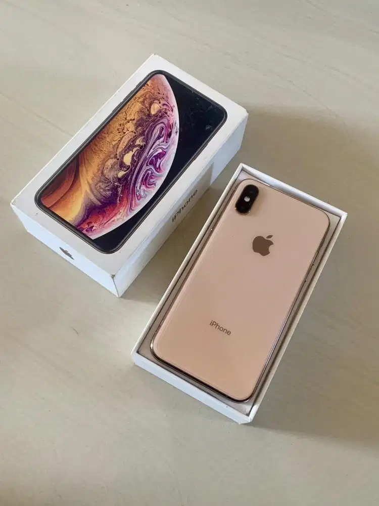 Iphone XS 64gb Gold IBOX Mulus Normal Malang Batu