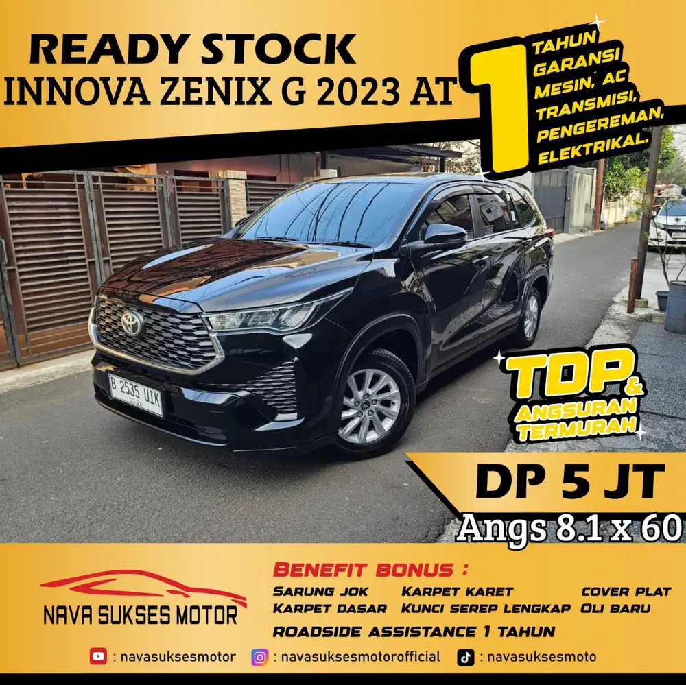 TDP 5jt TERMURAH Toyota Innova Zenix 2.0 2023 AT