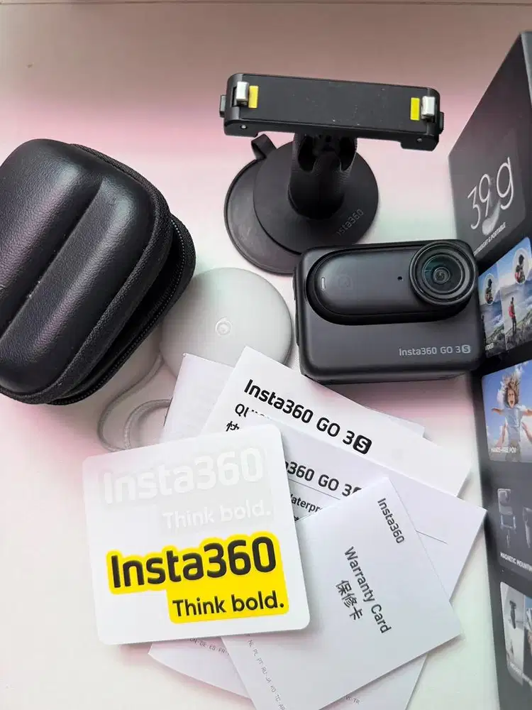 Insta360 GO 3S 128GB 4K Action Camera – Fullset Mulus