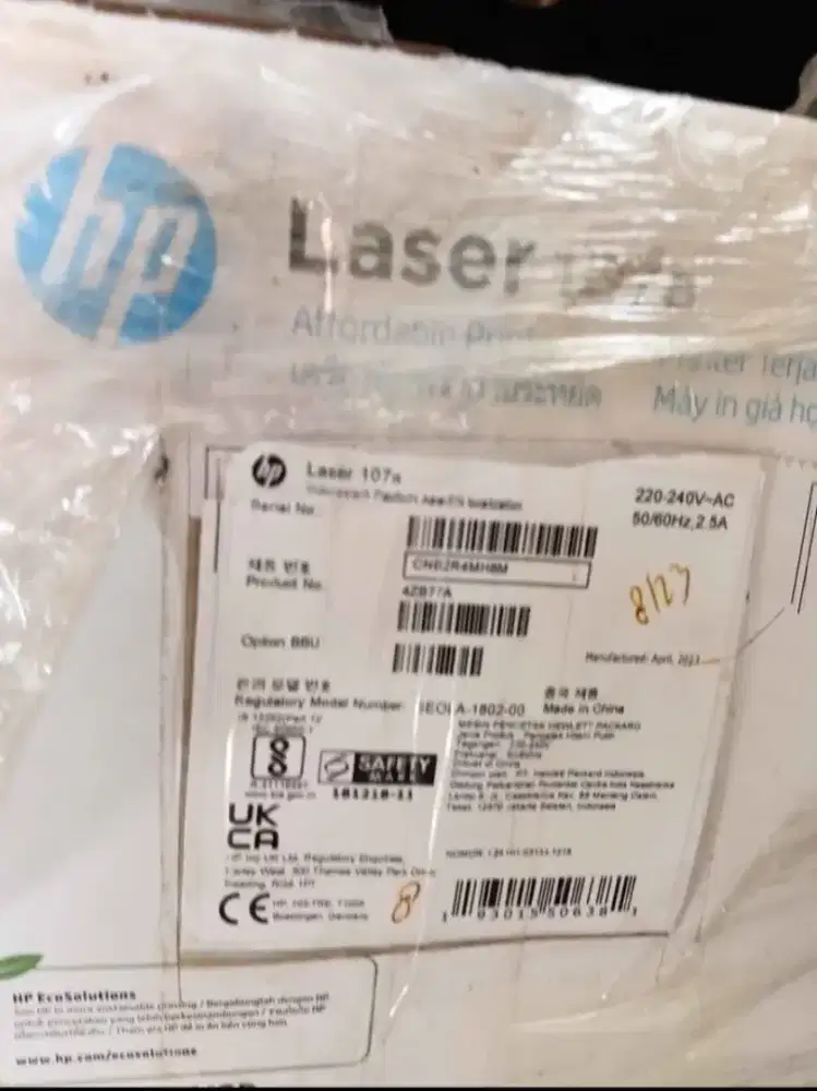 Printer HP Laserjet 107a baru