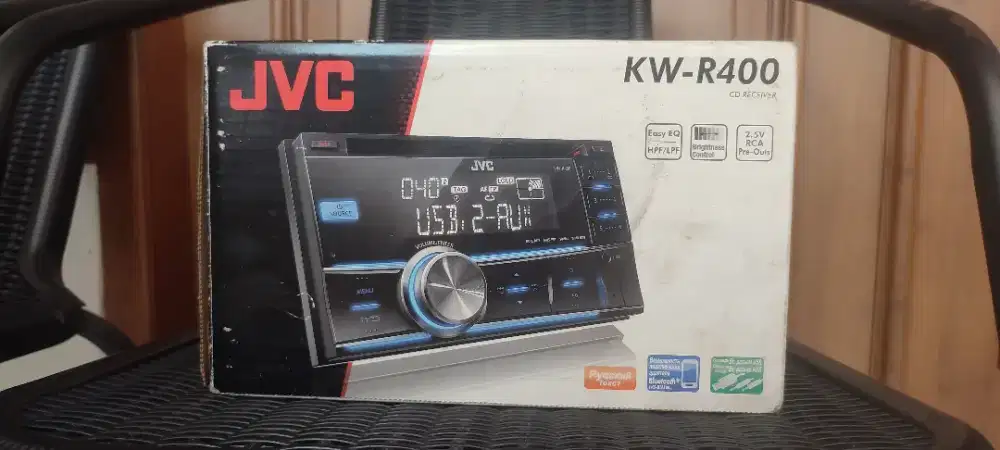 [NOS] Head Unit Double DIN JVC KW-R400 Original - Fullset Box