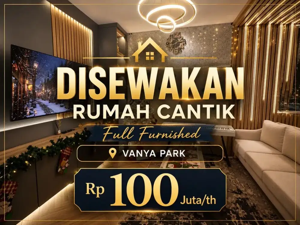 Sewa/Beli Rumah Bagus sudah ada AC 4 unit di Terravia Adora BSD